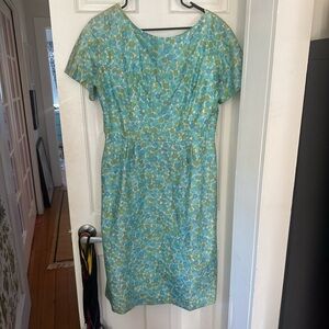 Vintage 1950s silk dress